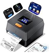 Phomemo Shipping Label Printer with Touchable Screen, 4x6 Bluetooth Thermal Label Printer with Bu...