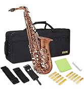 LyxJam Alto Saxophone E Flat Brass Sax Kit, Professional Sound, Complete Accessories, Ideal for A...