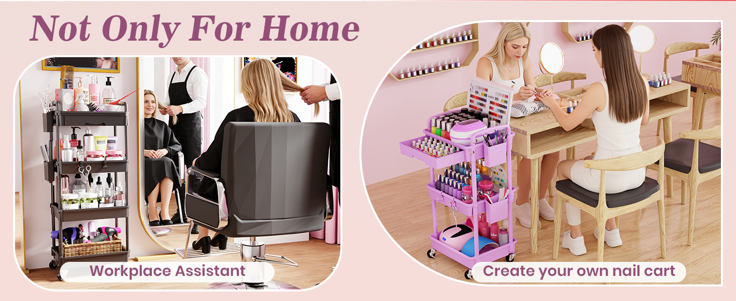 Goovilla nail cart,workplace storage assistant,organize salon tools &amp;amp; nail supplies with ease!