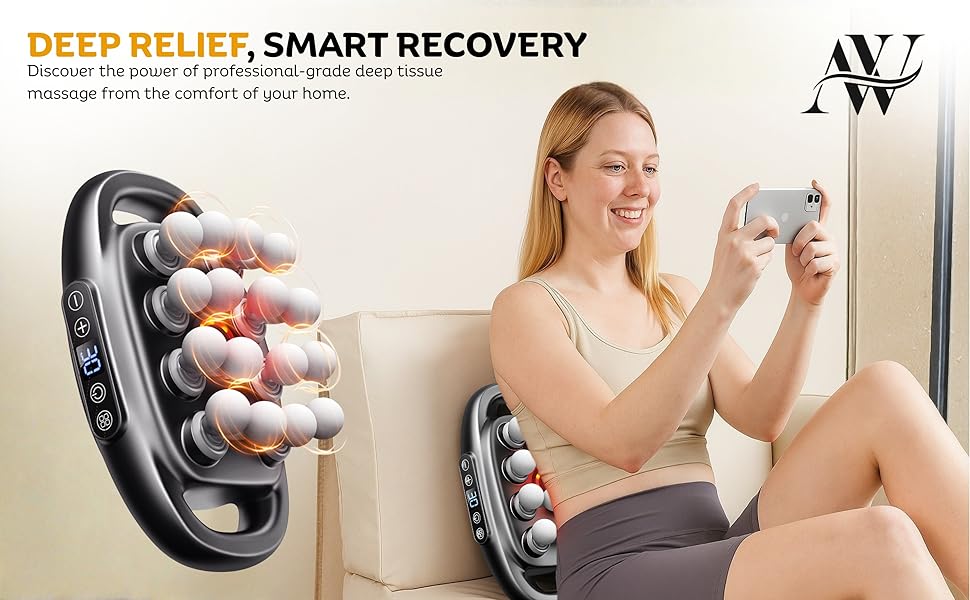16 head massage gun for deep tissue muscle recovery pain relief and daily wellness support
