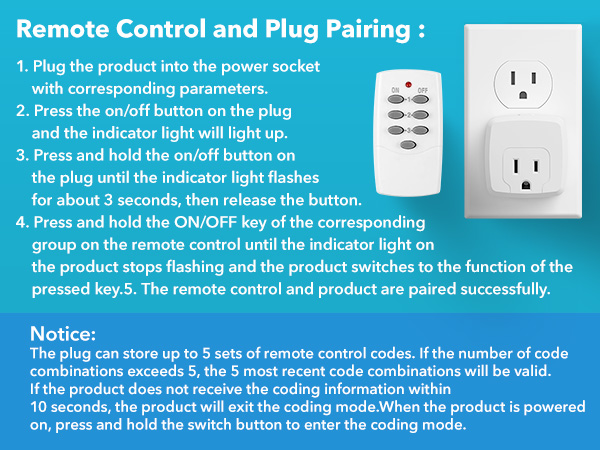 Remote Control and Plug Pairing