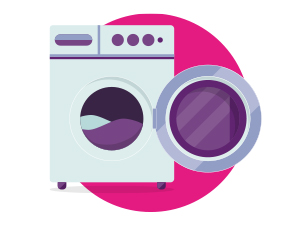 washing machine with a washing machine