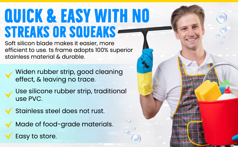 adhesive shower hooks bathroom cleaning tools glass door cleaner squeegee accessories