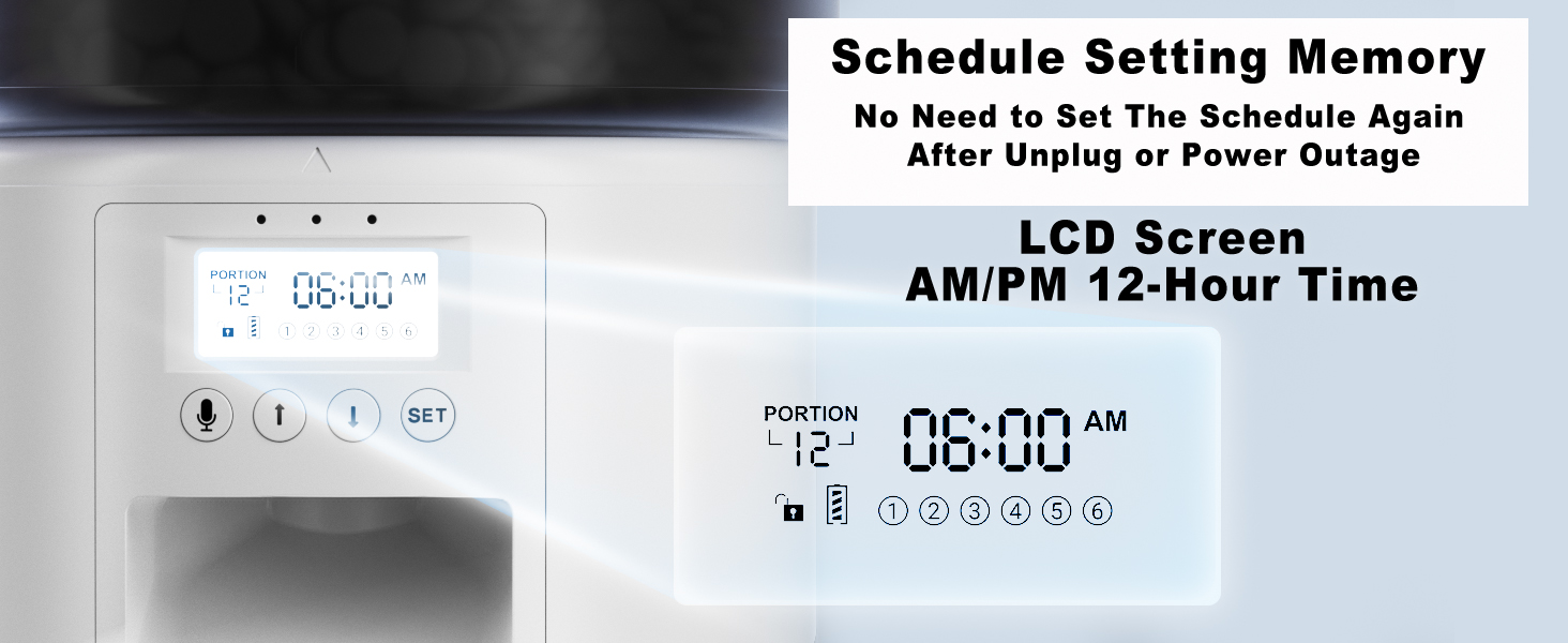 automatic cat feeder white