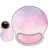 AIMSA Ergonomic Mouse Pad with Wrist Support, Gel Non-Slip PU Base Gradient Wrist Rest Pad for Ho...