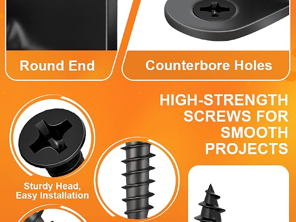 4 Sizes Stainless Steel L Bracket Corner Brace Kit