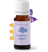 Plant Therapy Kids Nighty Night Essential Oil Blend for Sleep, 10 mL (1/3 oz), 100% Pure, Undilut...