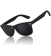 LINVO Polarized Sunglasses for Men Womens Driving Sun glasses Shades 80's Retro Style Design Square