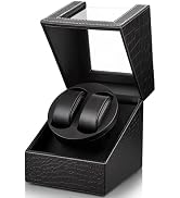 SHOWPIN Automatic Double Watch Winder: 2 Slots Watch Winder Box for Women and Men's Automatic Wat...
