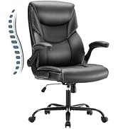 Sweetcrispy Ergonomic Computer Gaming Office Chair, Heavy Duty Task Desk Swivel Rolling Chairs wi...