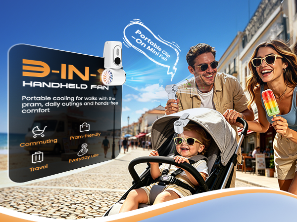 Portable Clip-On Mini Fan