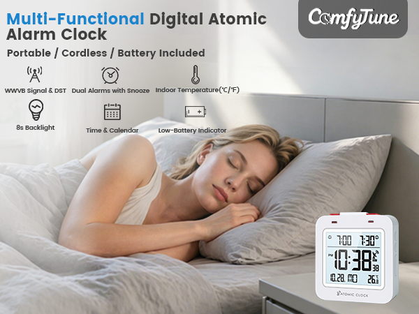 travel clocks battery operated small