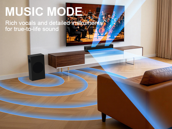 sound bar with subwoofers