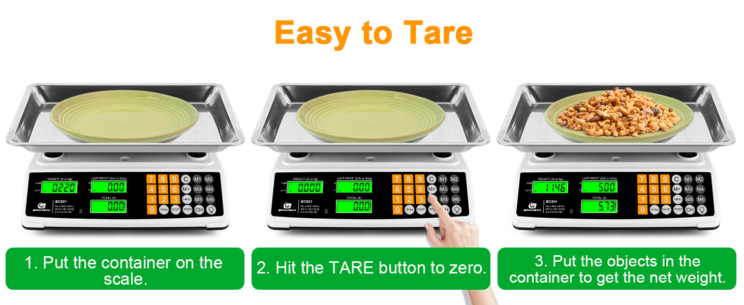 Commercial food scale