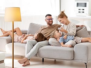 cats, dogs, or children lying on top of you without having to get up to find the switch