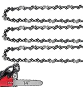 JINFFR 14 Inch Chainsaw Chain 050" Gauge, 3/8" LP Pitch, 52 Drive Links, 14 Inch Chain Saw Chain ...