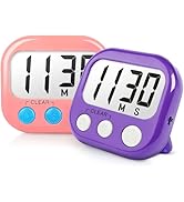 Classroom Timers for Teachers Kids Large Magnetic Digital Timer Teacher Supplies 2 Pack-Pink Purple