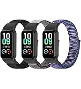 YCHDDER Solo Loop Nylon Strap Compatible with Amazfit Band 7,Soft Breathable Comfortable Adjustab...