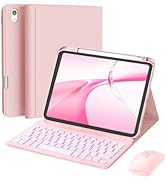 RAYMCRAFT for iPad 11th (A16, 2025) / 10th Generation Case with Keyboard, Mouse and Detachable Wi...