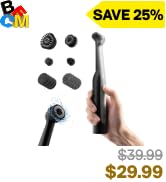 HOTO Wand Cordless Spin Scrubber, Electric Rechargeble Grout Cleaning Brush, IPX7 Waterproof Bat...