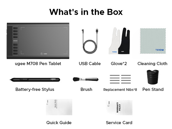 what's in the box art drawing tablet
