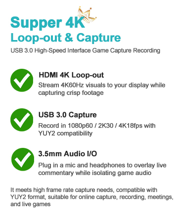 HDMI game capture card