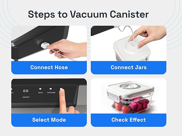 steps to vacuum canister