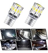 slrongpowlr 194 LED Bulb 6000K White 168 2825 W5W T10 Wedge 18-SMD 3014 Chipsets Interior Car Bul...