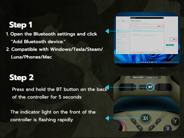 Bluetooth game controller