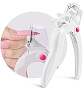 AIRSEE Nail Clippers for Acrylic Nails with Sizer and Catcher Adjustable Nail Tip Cutter with Len...