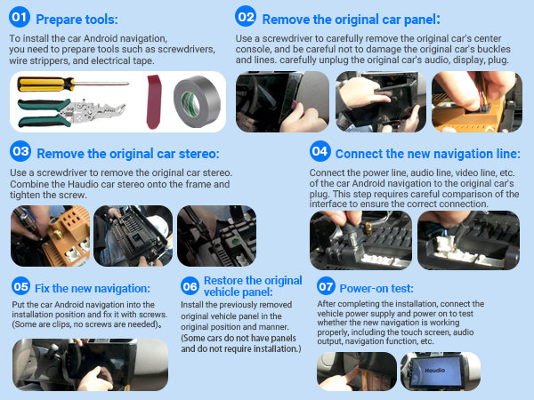 10 inch wirleess car stereo double din Android auto and carplay touch screen