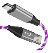 Areson USB Type C Cable, LED Light up USB A to Type C Charger Cord Compatible with Samsung Galaxy...