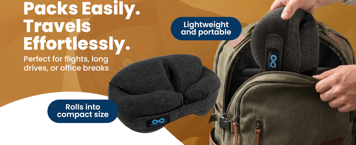 Everlasting Comfort Upgraded Neck Pillow Airplanes