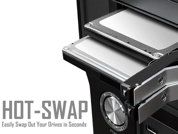 Hot-Swap Easily Swap out your Drive in Seconds