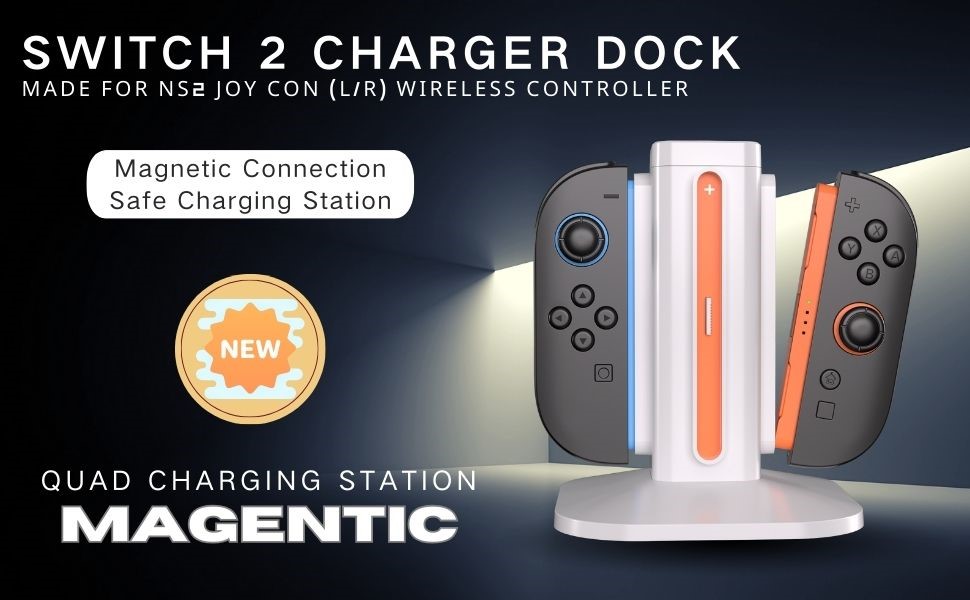 Nintendo Switch 2 Joy-Con Charigng stand, Joy Con Charging Dock, JoyCon Charger station,