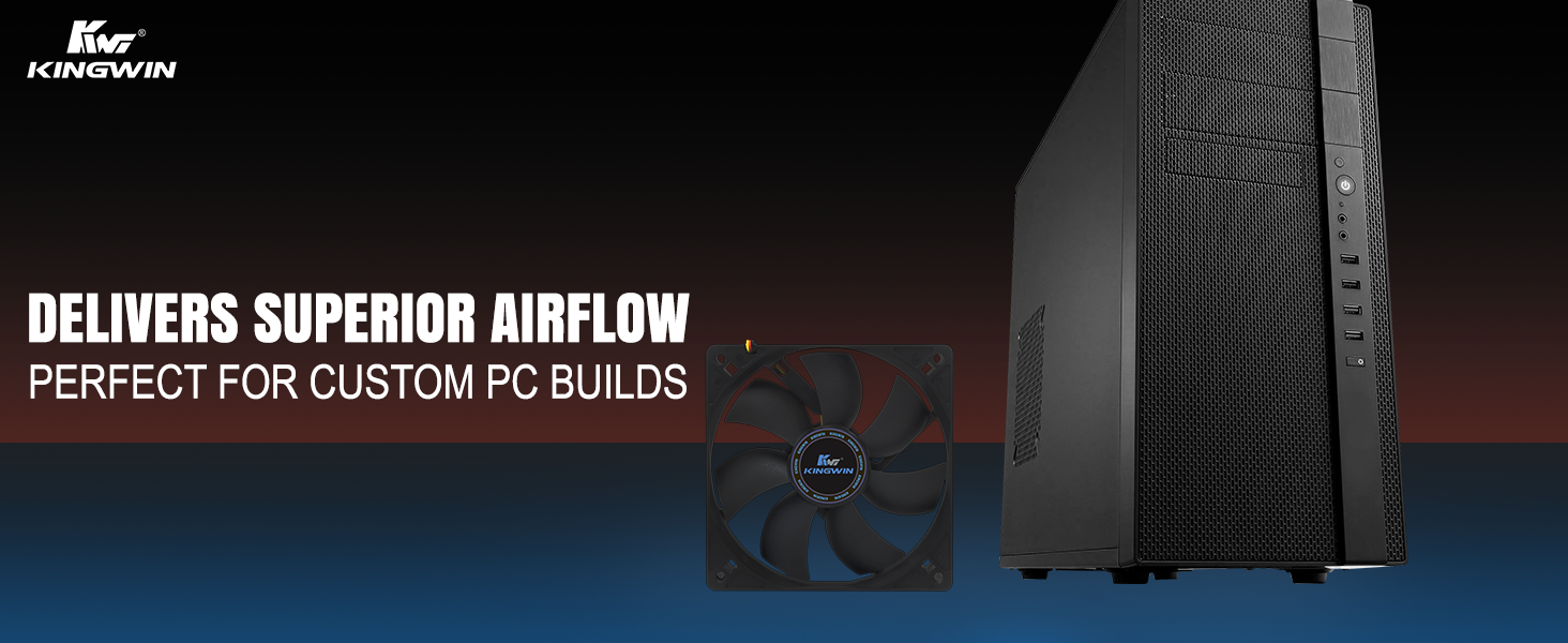 superior airflow delivery perfect for custom pc builds, CF-012LB, 120mm case fans