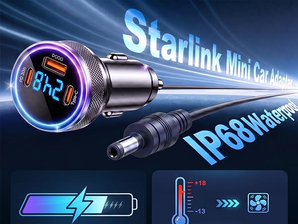 starlink mini car adapter