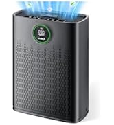 Air Purifiers for Home Large Room, Cover Up to 2400 Ft² with True HEPA Filter, Smart Mode, PM2.5 ...
