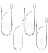 YorkSound Set of 4 Hearing Aid Clips, Adjustable Hearing Aid Lanyard Anti-Lost BTE Clip String wi...