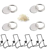 VOLCANOES CLUB Seed Sprouting Jar Germination Kit Accessories - Sprout Lids for Wide Mouth Mason ...
