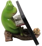 Amamcy Cute Animal Phone Holder Kawaii Frog Phone Stand Rabbit Cat Desk Phone Holder Stand Resin ...