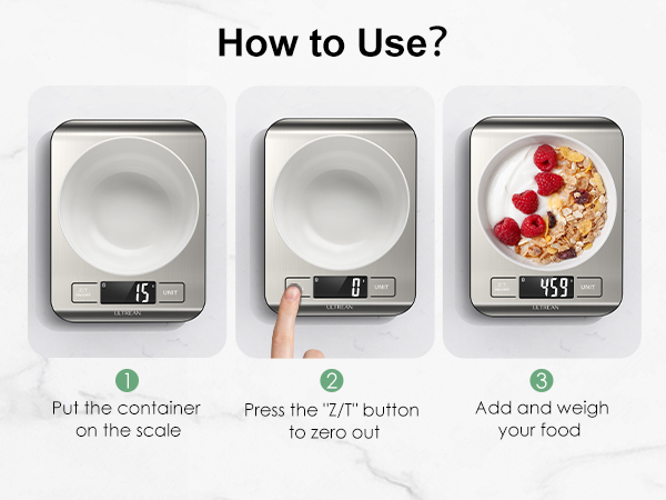 Smart Food Kitchen Scale with Nutritional Calculator
