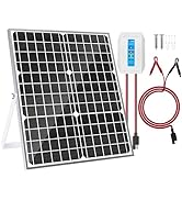 SOLPERK 30W Solar Panel Charger, Solar Panel Kit Monocrystalline 12V Solar Panel + Upgrade 8A Cha...