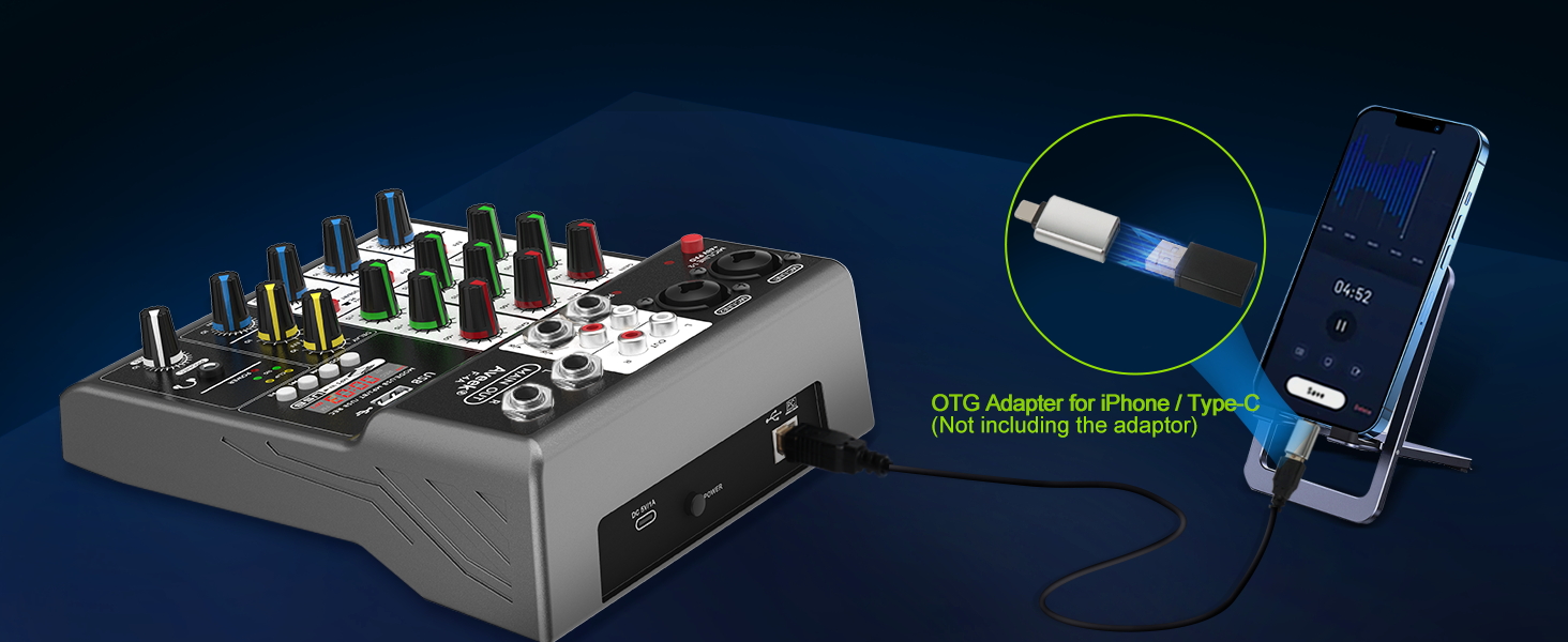 dj audio mixer