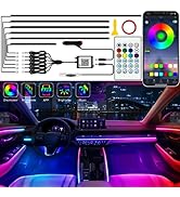 Jushope Interior Car LED Strip Lights, Acrylic LED Lights for Car with Dynamic Dreamcolor Chasing...