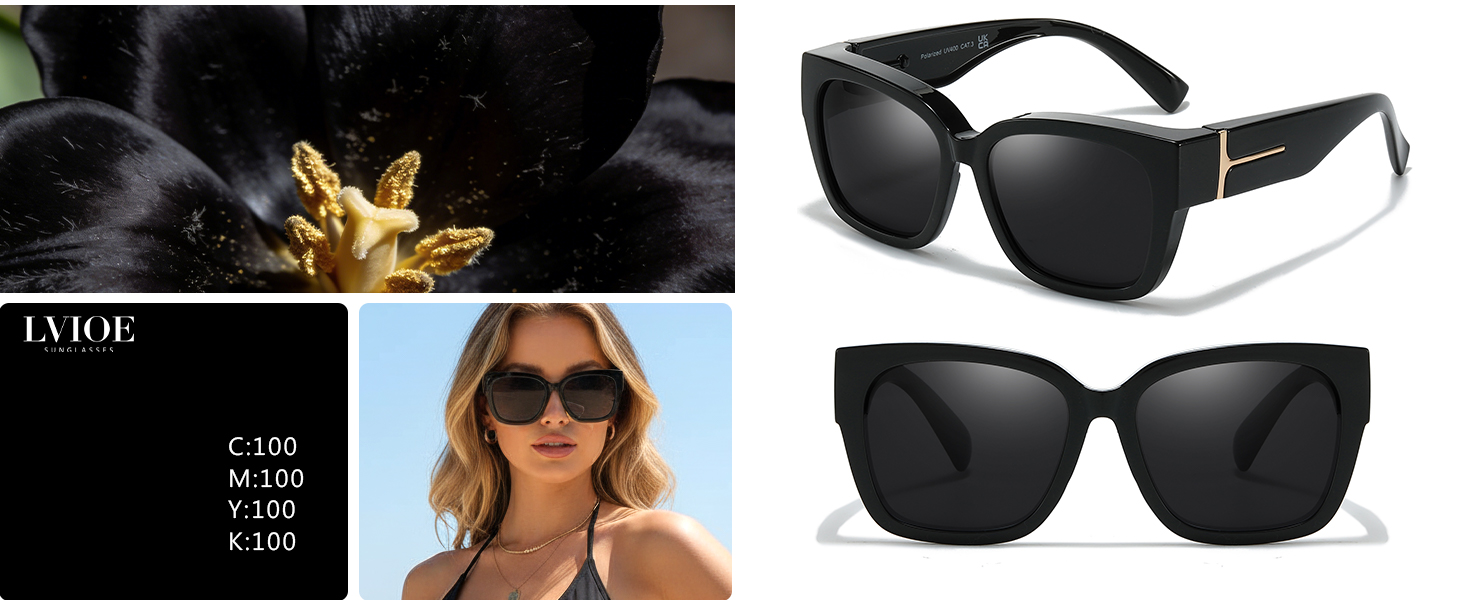 polarized fit over sunglasses for women