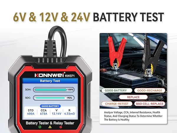 Battery Tester &amp; Relay Tester 2 IN 1