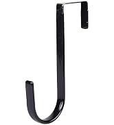 Kryoflare Black Wreath Hanger for Front Door, Metal Wreath Hooks Holder Over The Door Wreath Hang...