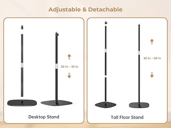 adjustable height and angle