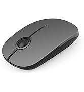 Unipows Wireless Mouse - 2.4G Slim Portable Computer Mouse with Nano Receiver, Less Noise Mobile ...